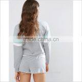 Chinese Factory Supply New Models Tops And Shorts Summer Pajamas Women thumbnail-3