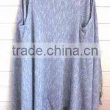 Lady Sleeveless Viscose Sweater Poncho thumbnail-3