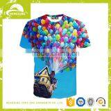 2016 Customised Men's Sublimation Full Print Short Sleeve 100%Cotton T-Shirt Wholesale thumbnail-4