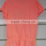 Fashion Children Girl Fluorescent Color T-shirt With Puckering thumbnail-4