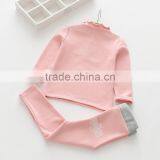 100% Cotton High Quality Solid Color Autumn Embroidery Girls Clothing Sets thumbnail-3