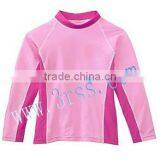 Kid's Long Sleeve Rash t Shirt Light Pink for Girl thumbnail-1