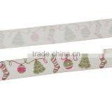 Wholesale Handmade DIY Craft Multicolor Christmas Tree Bells Pattern Cotton Sewing Ribbon thumbnail-2