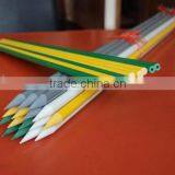 White Dia 12mm Fiberglass Stake One End Tapered Sharpened Gardening Fence thumbnail-1