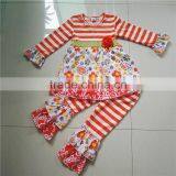 Hot Sale Cute Little Gril Pritingr Uffle Boutique Dress thumbnail-2