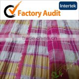 75 150D 95gsm 100% polyester yarn dyed fabric