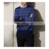 100% Cashmere Blue Colour Sweater for Mens thumbnail-5