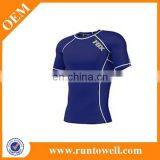 Custom Short Sleeve Compression Shirt/men Slim-fit Compression Shirt