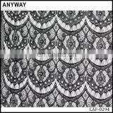 Fashion Wholesale Lady Garment Black Eyelash Lace Fabric Fancy African Lace Fabric thumbnail-1