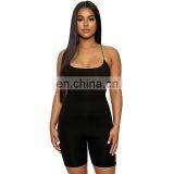 Sexy Fashion Club Trending Sleeveless Off Back Cross Strap Custom Bodysuits thumbnail-1