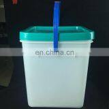 4-галлонная квадратная пластиковая ведро пищевого качества с ручкой и крышкой thumbnail-4