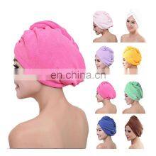 Microfiber Hair Drying Towel Bath Towel Dry Hair Microfiber Dry Quick Drying Lady Bath Soft Shower Cap thumbnail-2