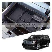 Interior Accessories Parts Silicone Armrest Rest Storage Box Center Control Console Organizer Tray For Chevrolet Suburban 2015