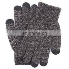 Cheap Winter Unisex Anti Slip Touchscreen Magic Knit Smartphone Acrylic Tactile Touch Screen Winter Knitted Gloves thumbnail-4