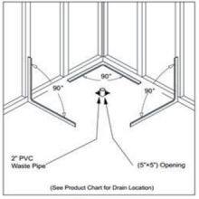 Bathroom Floor Freestanding Shower Tray Modern thumbnail-1