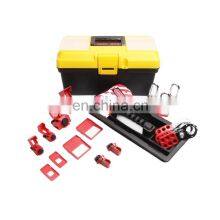 Portable Safety Breaker Lockout Tagout Box With Laminated Padlock