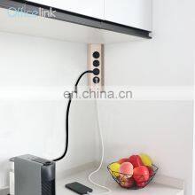 Kitchen Socket With European Sockets and USB QC Charger thumbnail-2