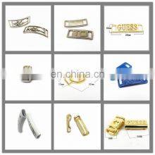 Custom Handbag Hardware Environmental Eco-friendly Brand Name Engraved Metal Logo Label for Bag Accessories thumbnail-5