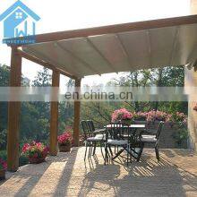 Hot Selling Good Quality Outdoor Rain And Sun Shade Louvered Contemporary Retractable Roof Pergola