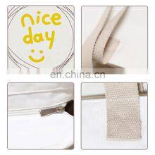 Aesthetic Bolsa De Lona Manufacturer No Minimum Oem Ladies Shopper Custom Premium Cotton Canvas Tote Bag thumbnail-3