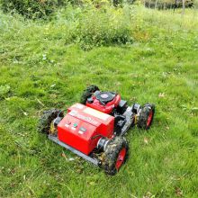 remote control lawn mower with tracks, China grass trimmer price, remote control mower for hills for sale