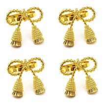 Gold Bowknot Napkin Holder Rings Metal Rings Wedding Outdoor Party Baby Shower Dinner Party Table Decoration thumbnail-4