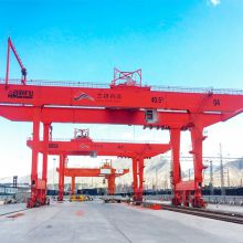 Rail Mounted Container Gantry Crane A7 ZMPC spreader railway storage using