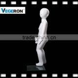 Hot Sell Full Body Fiberglass Kids Mannequin Abstract Mannequin With Sculptured Hair thumbnail-3