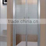 tempered glass with silk printing glass shower enclosure shower door