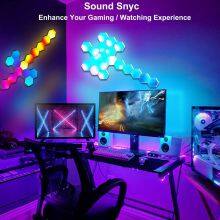16 Million Colors DIY Geometry Splicing Hexagon Light Rgbic APP Control Cool Music Sync LED Gaming Light Smart Wall Lamp thumbnail-5