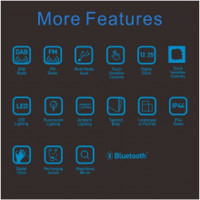 SmartLED Anti-Fog Wall-Mounted Mirror Cabinet With Touch-Sensor for Bathroom Beauty Salon Club Resort Hotel Bluetooth thumbnail-4