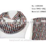 Candy Color Korean Girl Style Winter Neck Hoops Circle Loop Infinity Knitted Scarf thumbnail-3