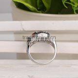 Cheap Price Oval Shape Hand Setting Natural Garnet Black Small Stone 925 Sterling Silver Ring thumbnail-5