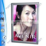 Slim snap open led backlit poster frame for advertising