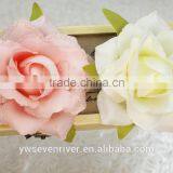 Bright Pink Simulation Edge Rose 8 cm Flower Heads Artificial Silk Cloth DIY Wedding Flowers Direct Selling Small Wholesale thumbnail-4