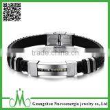 Most Popular Bracelet Silicone Metal New Trendy thumbnail-1