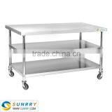 Stainless Steel Dining Table Base/Kitchen Picnic Tables/kitchen bistro table (SY-WT369W SUNRRY)