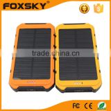 2015 Hot selling high capacity waterproof solar power bank for laptop