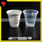 FDA Standard High Quality PP Plastic 6oz Transparent Takeaway Milk Cup With Lid