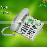 2 lines VOIP telephone support 3 party conferences