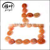 Wholesale Rune Stones Natural Red Aventurine Reiki Healing Rune Stones