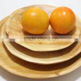New Naturally Root Carved Made by Hand Round Plate Tray thumbnail-1