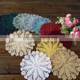 18cm Hand Crochet Flower Doilies,Decorative Table Round Doilies for Sale thumbnail-1