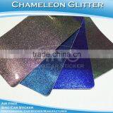 SINO CAR STICKER Glossy Tinted Chameleon Glitter Film Stickers For Car Body Design