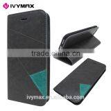 Guangzhou Manufacturer Slim Dual Color Leather Flip Cover Wallet Case for Apple Iphone 6 4.7 Inc With Credit Card Slot thumbnail-4