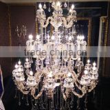 Customized big chandelier ,Modezinc alloy Crystal Chandelier pendant lighting for hotel luxury big chandelier for hotel loby