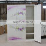 Luoyang High Quality 3 Door Practical Bedroom Designer Almirah Wardrobe With Mirro thumbnail-6
