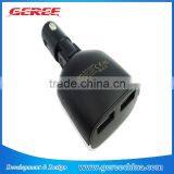 Dual USB 5v Car Charger Adapter(5v/2.4A and 5V/1A Output)with LCD Screen Display thumbnail-4