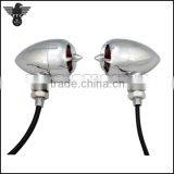 Red Lens Tribar Motorcycle Turn Signals Vintage Indicator for Kawasaki Lighting thumbnail-4