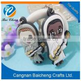 2016 custom make promotion keychain with soft pvc material